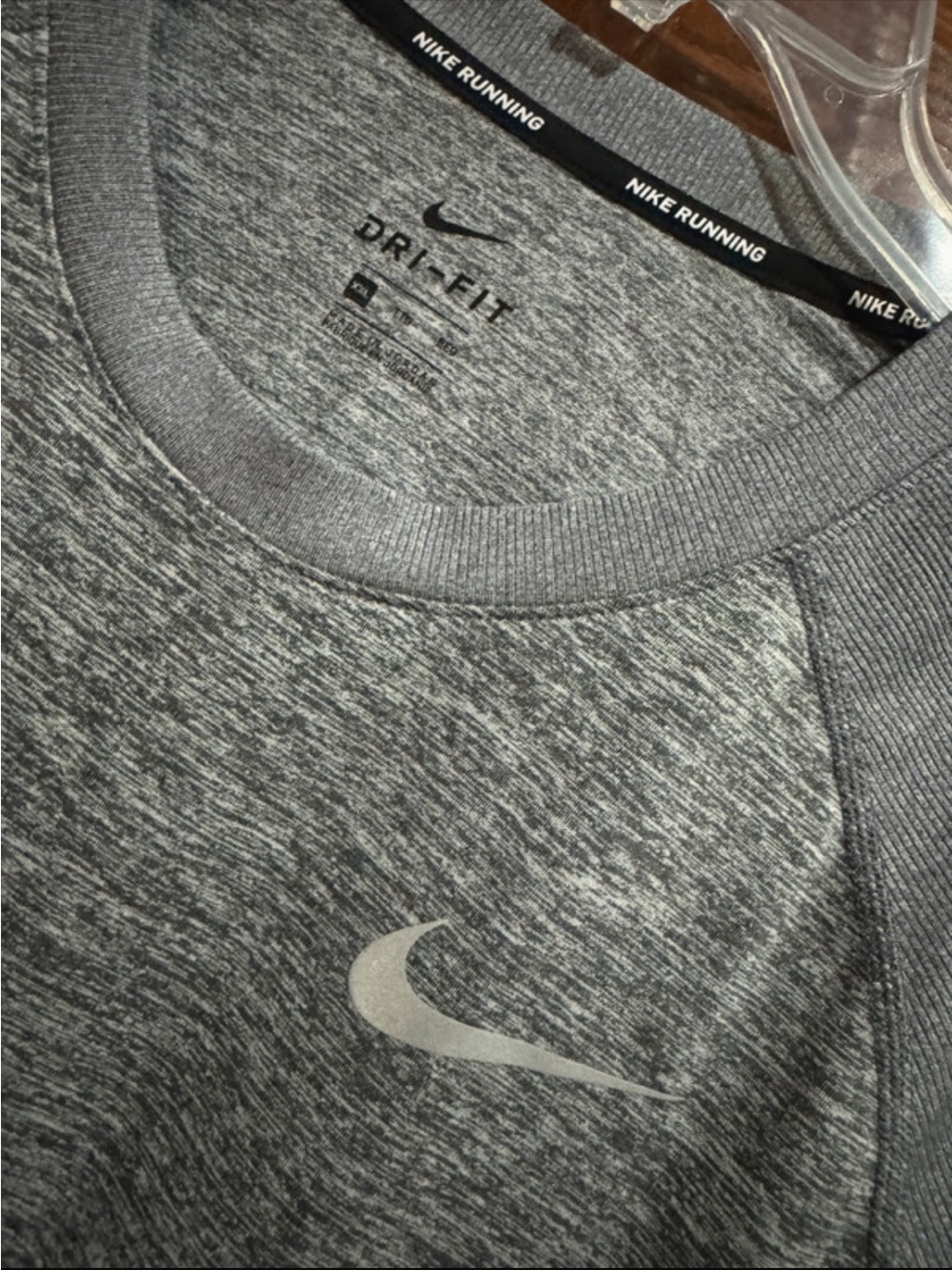 Nike Men’s Crewneck Dri-FIT Heather Gray Shirt